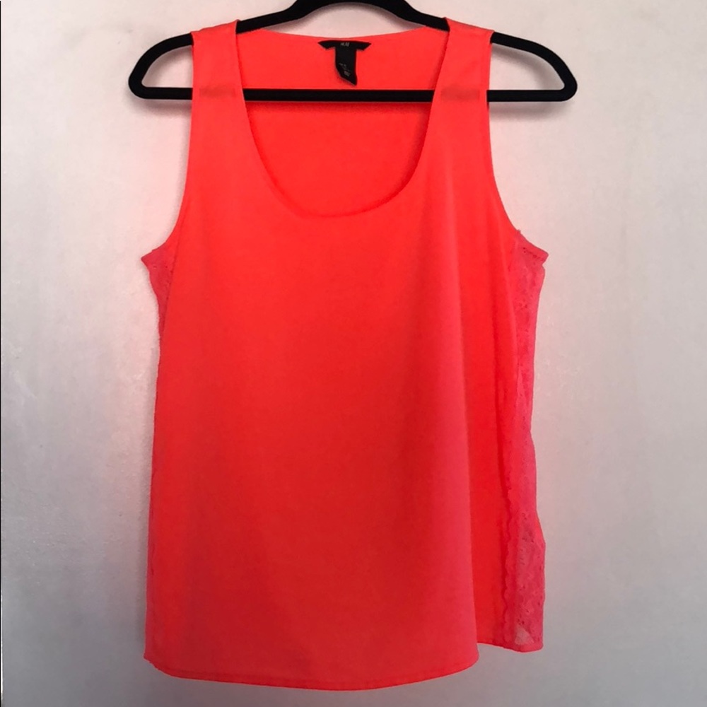 H&M Sleeveless Too with Lace Detail